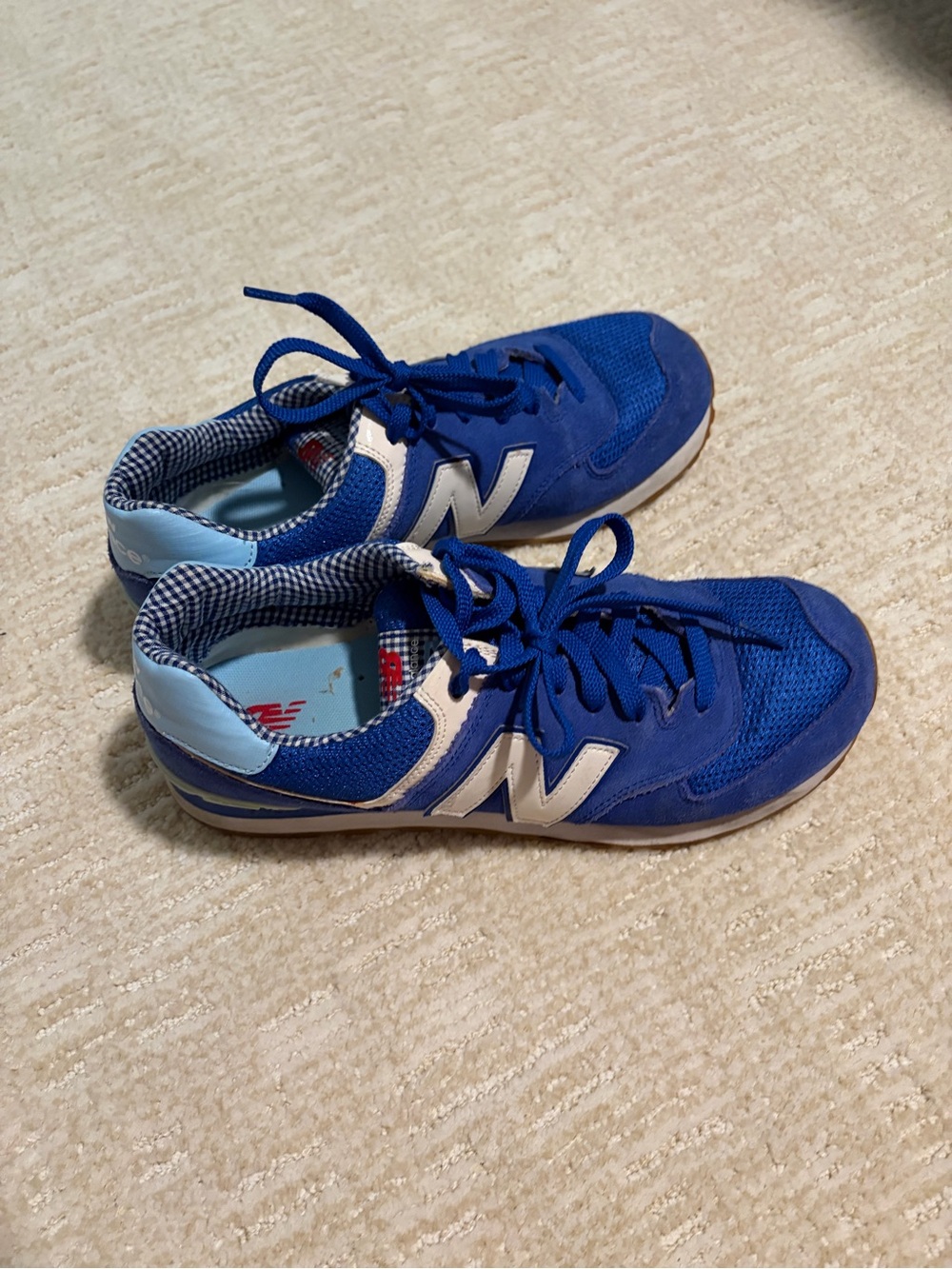New Balance Womens Gingham Sneakers size 10